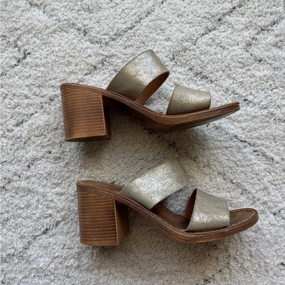 Seychelles Metallic Heeled Sandals - Picture 2 of 6
